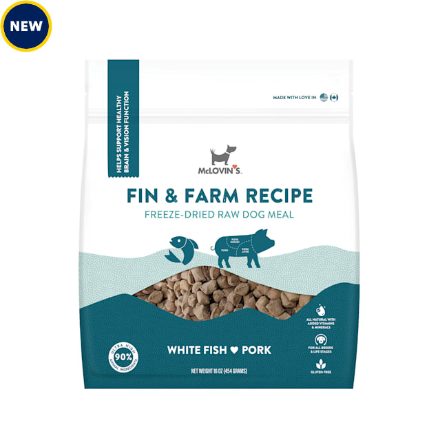 McLovin's Pet Freeze Dried Fin & Farm Recipe Dog Meal, 16 oz. Petco