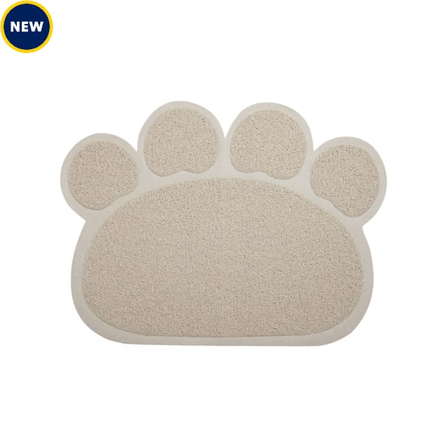 So Phresh Ivory PawShaped Cat Litter Trapper Mat, 23.5" L X 18" W Petco