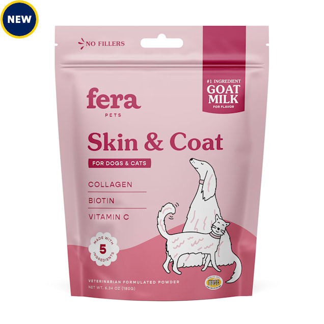 Fera Pet Organics Goat Milk Meal Topper Skin Coat Support for