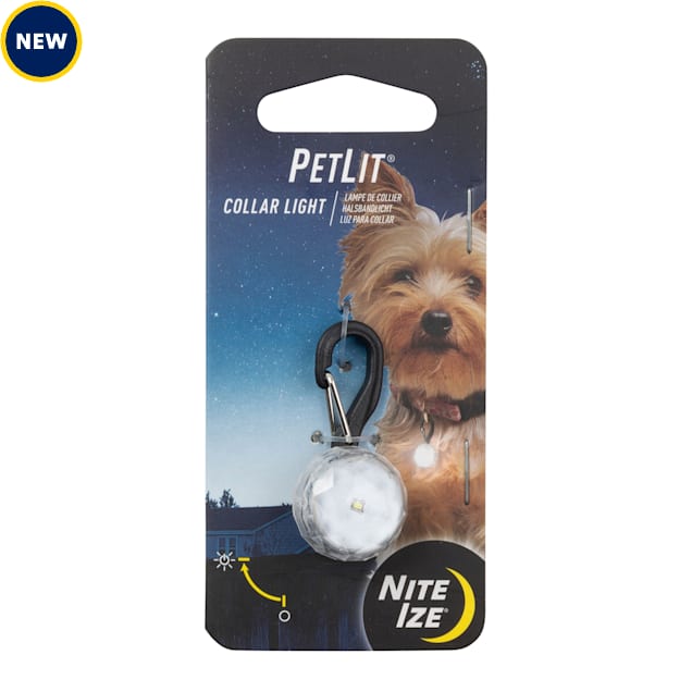 Nite Ize PetLit Light Clear Dog Collar Petco