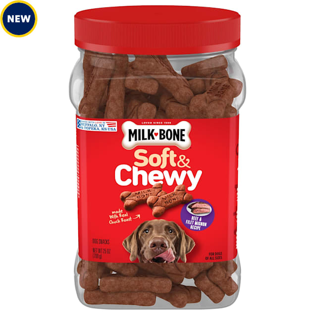 MilkBone Soft and Chewy Beef & Filet Mignon Recipe With Chuck Roast