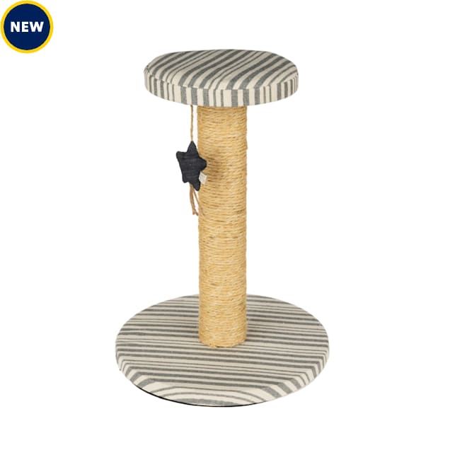 Harry Barker Denim Stripe Sisal Cat Scratching Post, Medium Petco