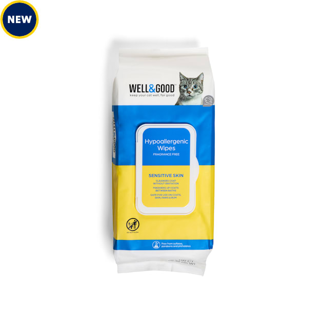 Well Good Hypoallergenic Cat Wipes 100 Count