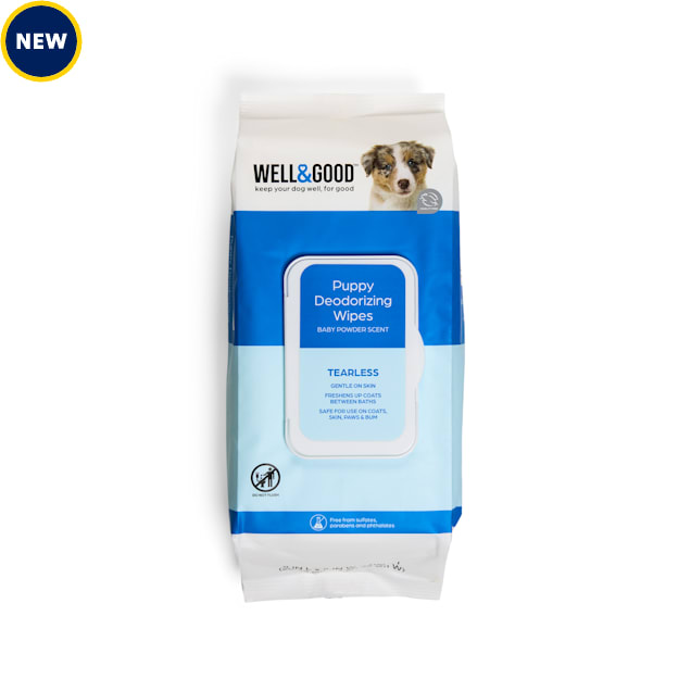 Well Good Puppy Deodorizing Wipes 100 ct Sulfate Free