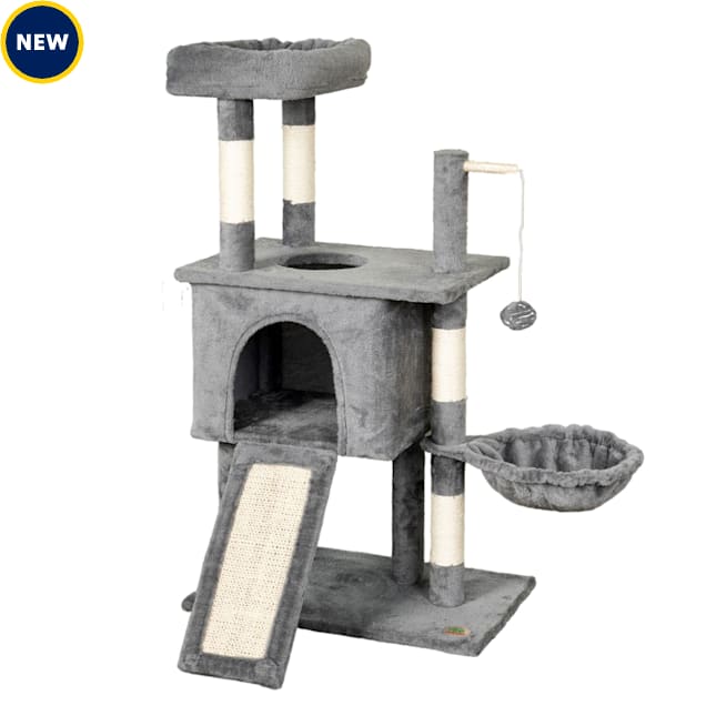 Go Pet Club Grey Three Level Cat Tree Tower 21.5
