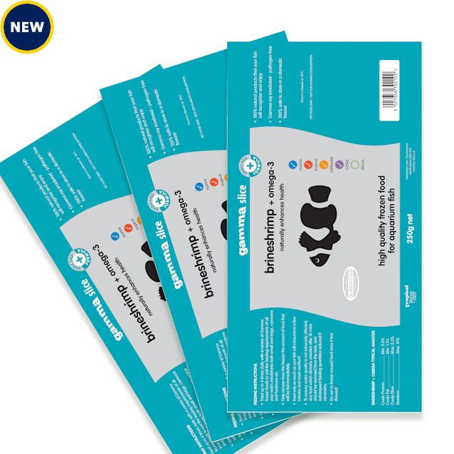 Tropical Marine Centre Gamma Frozen Food Omega Brine Shrimp Slice
