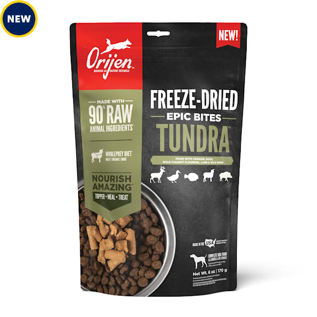 ORIJEN TUNDRA Freeze Dried Grain Free Dog Food and Topper
