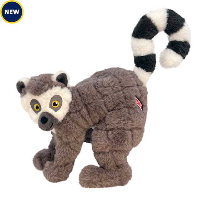 KONG Scampers Lemur Plush & Squeaker Dog Toy, Medium