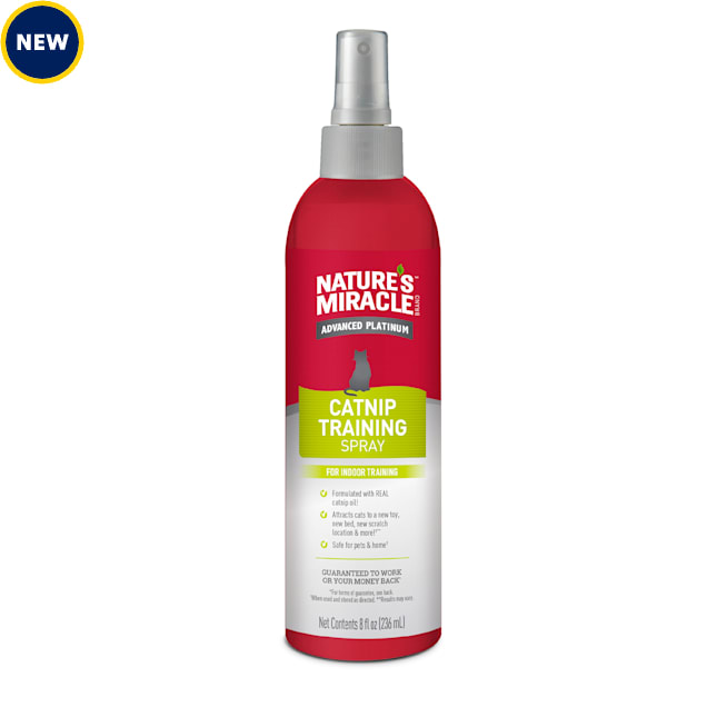 Nature's Miracle Advanced Platinum Catnip Training Spray with Real Oil