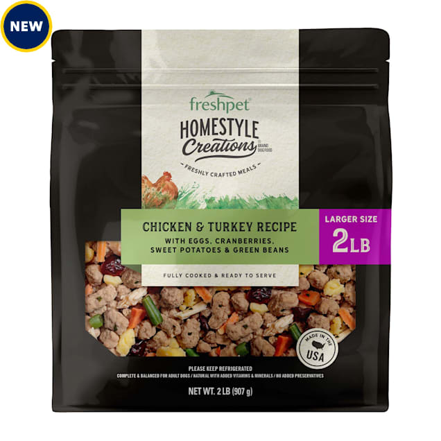 Freshpet Homestyle GrainFree Creations Chicken and Turkey Meal Fresh