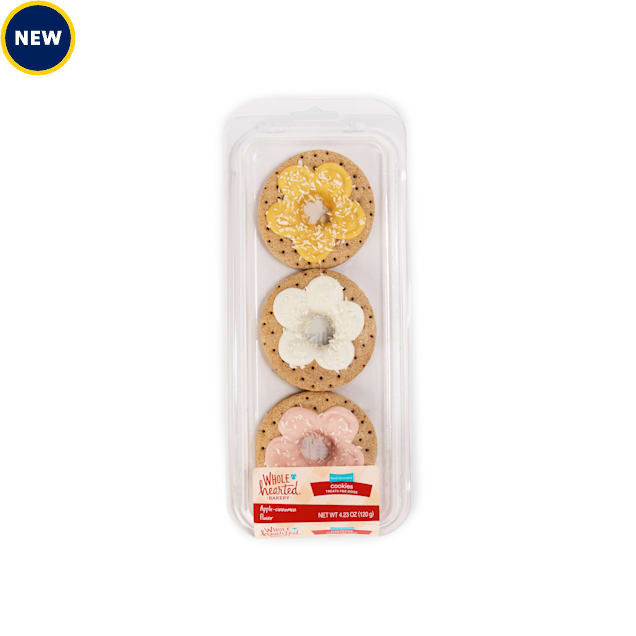 WholeHearted Celebration Donut-Shaped Dog Cookies, 4.23 oz., Pack of 3 - Carousel image #1