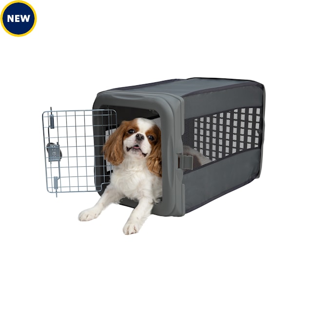 Sport Pet Travel Pop up Crate Dark Grey for Dogs Small