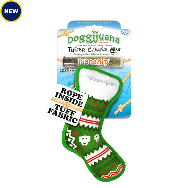 Doggijuana Tuffer Chewer Mini Refillable Stocking Stuffer Dog Toy