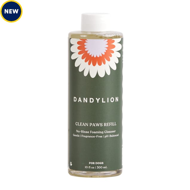 Dandylion Refill Clean Paws No-Rinse Foaming Cleanser for Dogs, 10 fl. oz. - Carousel image #1