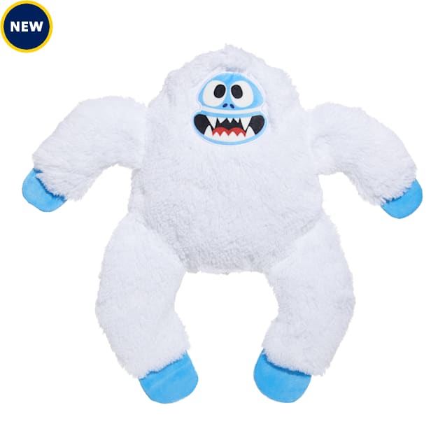 BARK White Blue Bumble Christmas Rudolph the Red Nosed Reindeer Yeti Abominable Snowman Plush Dog Toy X Large