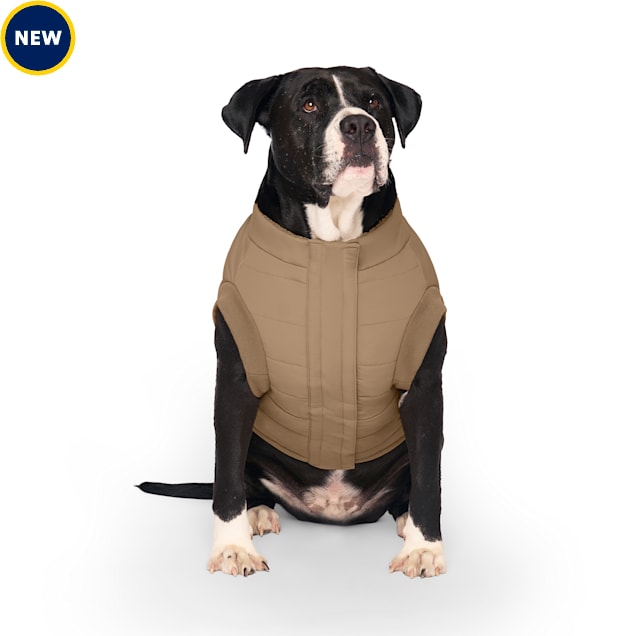 Canada Pooch Cool Factor Puffer Jacket for Dogs, 8, 3X-Small, Tan - Carousel image #1
