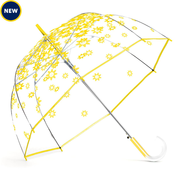 ShedRain Smiley Flower Auto Open Bubble Stick Umbrella - Carousel image #1