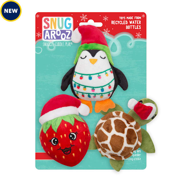 SnugArooz Christmas Fun Dog Toy Small Pack of 3