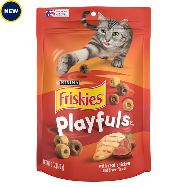 Friskies Playfuls with Chicken and Liver Flavor Cat Treats 6 oz