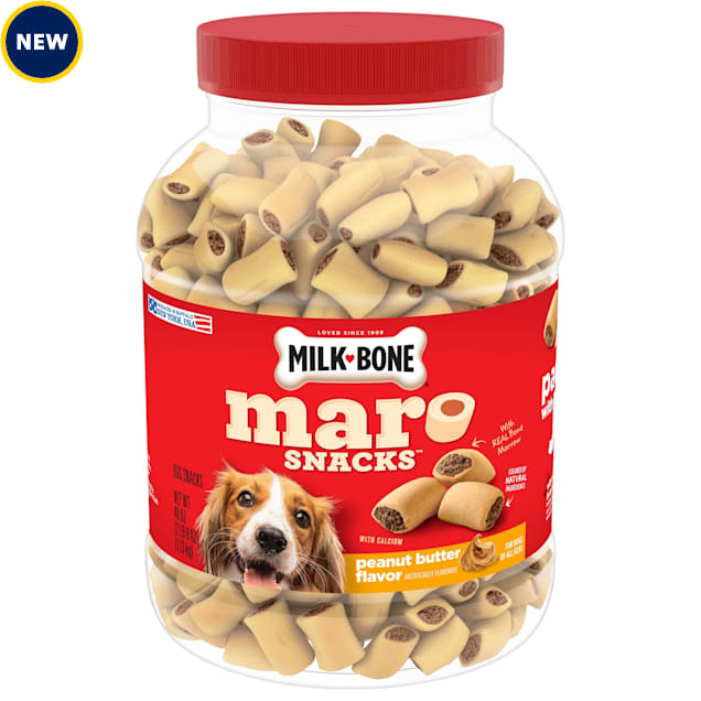 Milk-Bone MaroSnacks Peanut Butter Flavor Dog Treats with Bone Marrow, 40 oz. - Carousel image #1