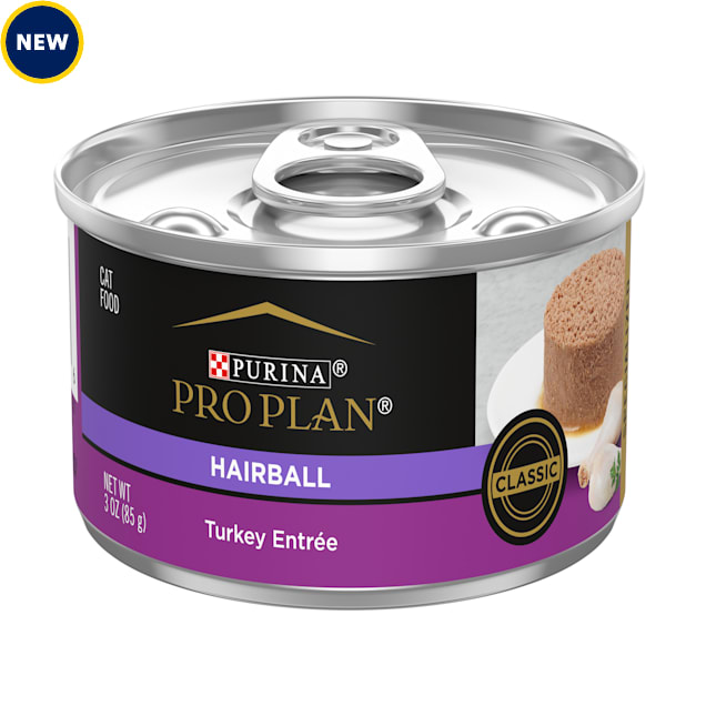 Purina Pro Plan Hairball Formula Control Wet Pate, Hairball Turkey Entree Cat Food, 3 oz. - Carousel image #1