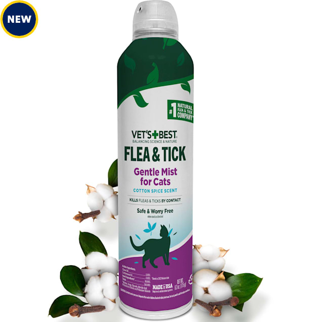 Vet's Best Flea & Tick Gentle Mist for Cats, 6.3 fl. oz. - Carousel image #1