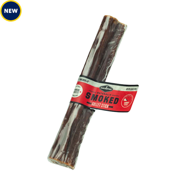 Barkworthies 6'' Smoked Beef Gullet Stick Dog Treat, 0.35 oz. - Carousel image #1