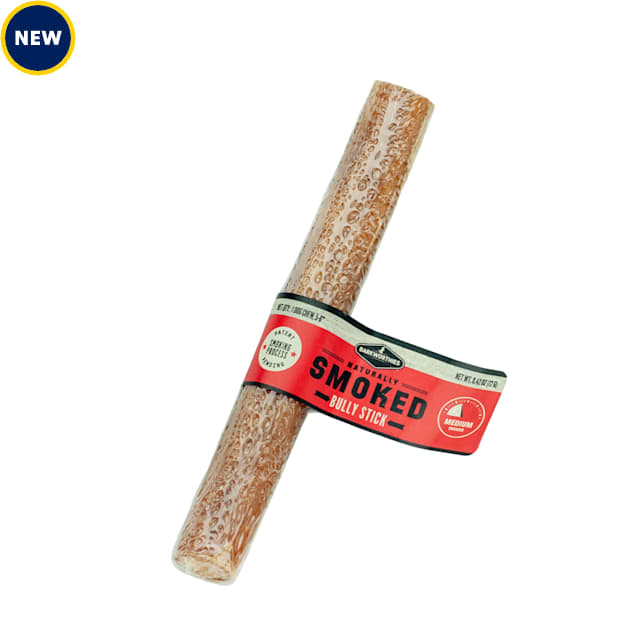 Barkworthies 6'' Smoked Bully Sticks Standard Dog Chew, 0.42 oz. - Carousel image #1