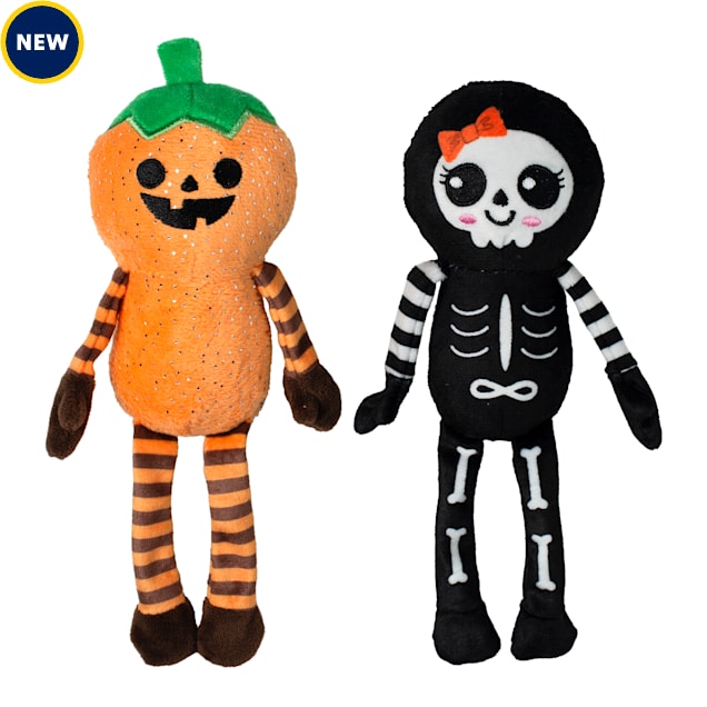 PetShop by Fringe Studio Oh My Gourd! Plush Dog Toy Set, Small, Pack of 2 - Carousel image #1