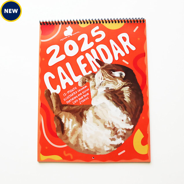 Friends of Normie Hand Drawn 2025 Cat Calendar - Carousel image #1