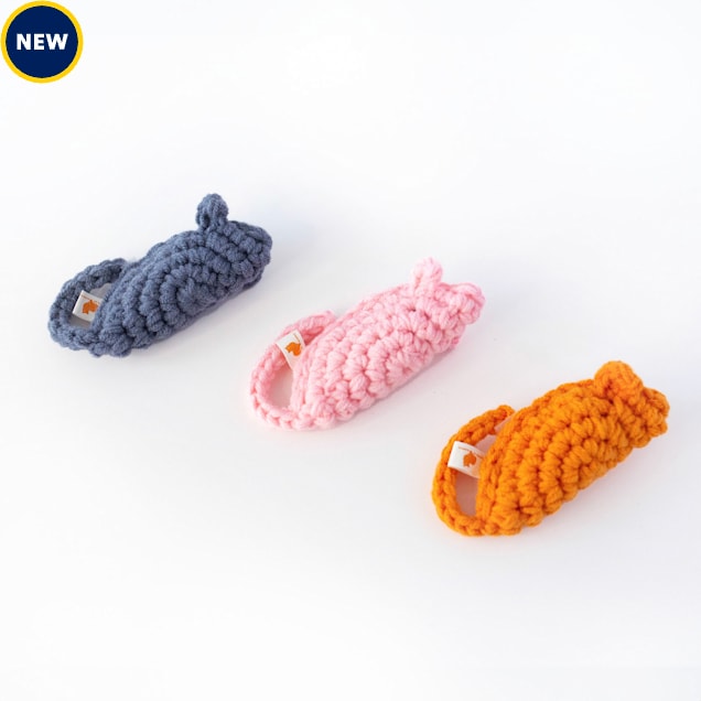 Friends of Normie Handmade Toy Mice for Cats, Pack of 3 - Carousel image #1