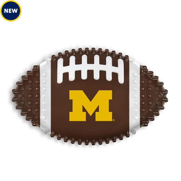 Pets First Michigan Football Mega Chew Dog Toy, Small - Carousel image #1