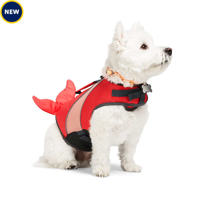 YOULY Dog Floatation Vest with Mermaid Fin, XX-Small - Carousel image #1