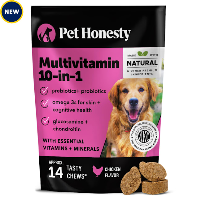 Pet Honesty Chicken Multivitamin 10-in-1 Soft Chews for Dogs, 1.5 oz., Count of 14 - Carousel image #1