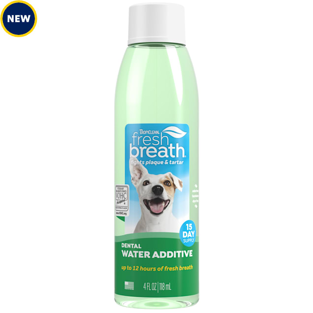 TropiClean Fresh Breath Dental Health Solutions for Dogs, 4 fl. oz. - Carousel image #1