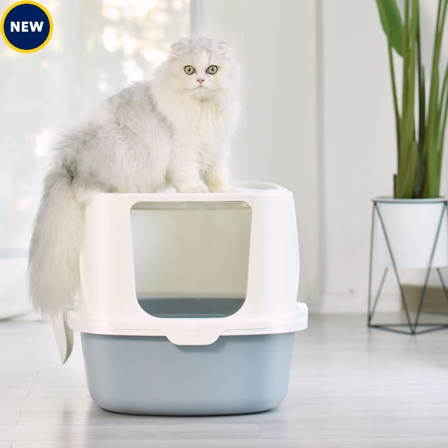 HANAMYA Flip-Top Jumbo Cat Litter Box with Scoop, Front Entry and Top Exit - Carousel image #1