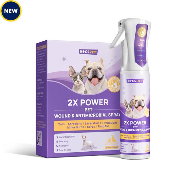 HICC Pet 2X Power Pet Wound & Antimicrobial Spray, 10 fl. oz. - Carousel image #1