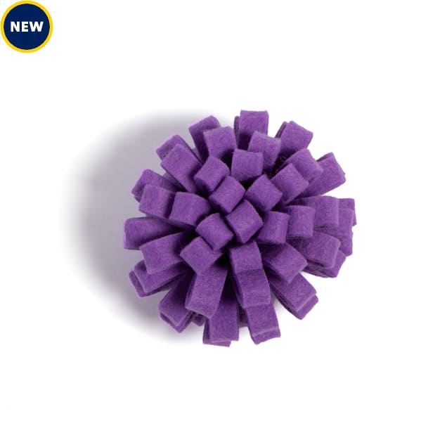 Jupiter Bright Purple Pom Ball Cat Toy, Small - Carousel image #1