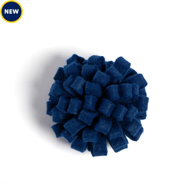 Jupiter Bright Blue Pom Ball Cat Toy, Small - Carousel image #1