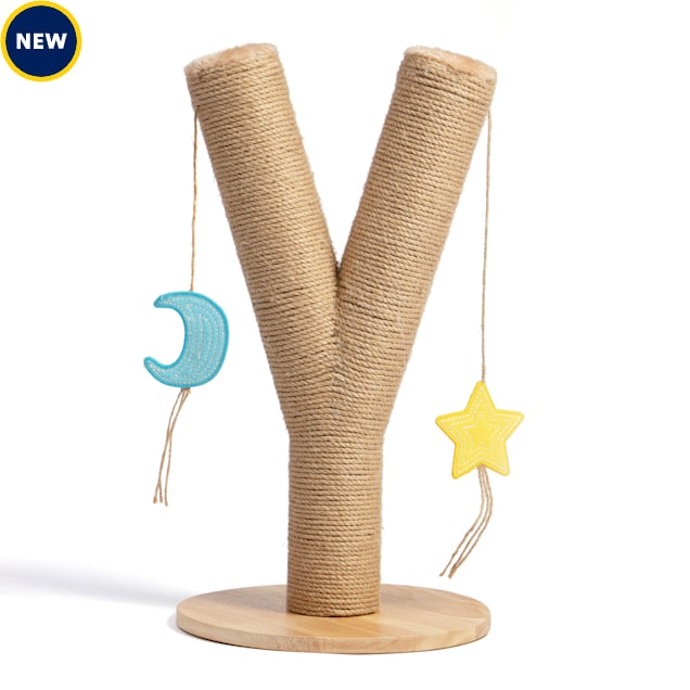 Jupiter Celestial Tree Cat Scratch Post, Tan, 22.4" H - Carousel image #1