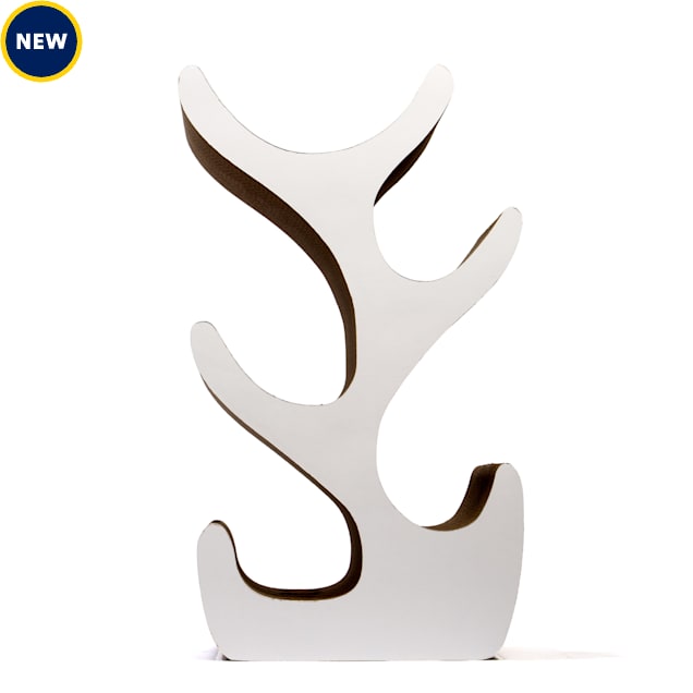 Jupiter Curvy Cat Tower, White, 29.49" H - Carousel image #1