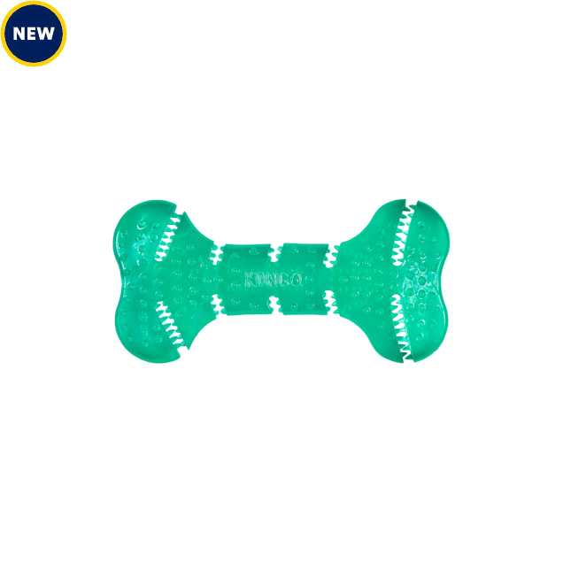 KONG Squeezz Dental Bone Dog Toy, Medium - Carousel image #1