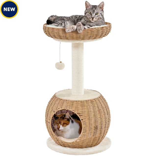Rattan cat tree top