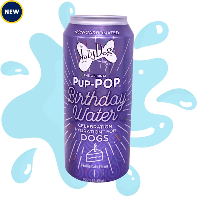 The Lazy Dog Cookie Co. Pup Pop Birthday Water Vanilla Cake Flavor Dog Treats, 15.5 oz. - Carousel image #1