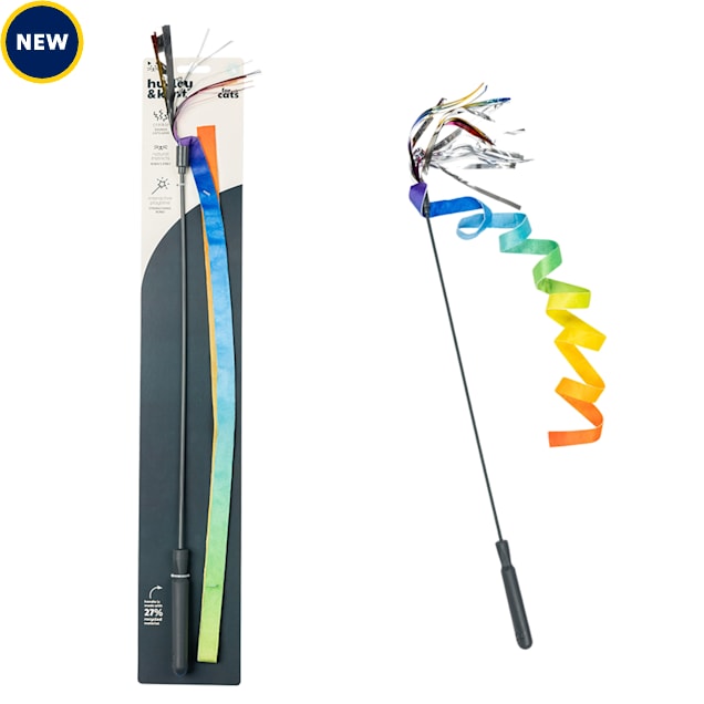 Huxley & Kent Rainbow Dance & Lure Wand Cat Toy, Large - Carousel image #1