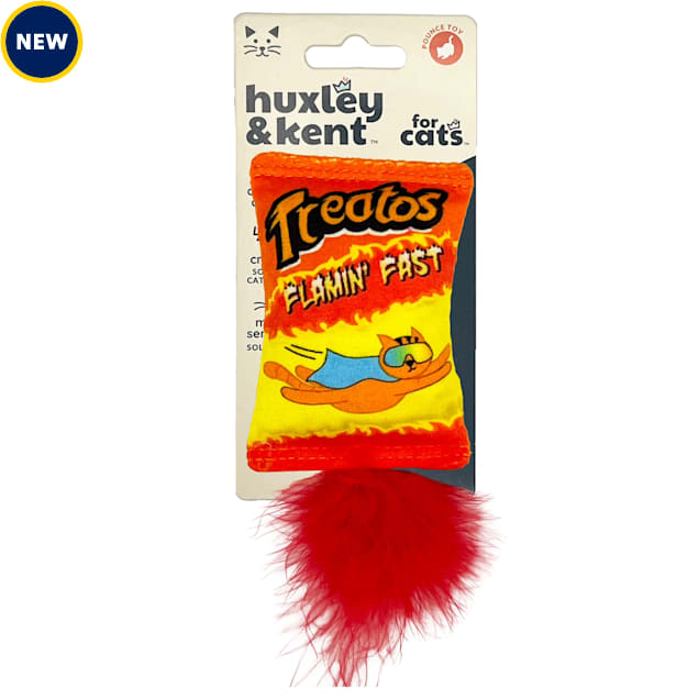 Huxley & Kent Treatos Snacks Plush Catnip Cat Toy, Small - Carousel image #1