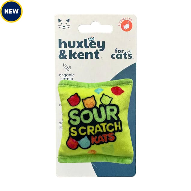 Huxley & Kent Sour Scratch Kats Plush Catnip Cat Toy, Small - Carousel image #1