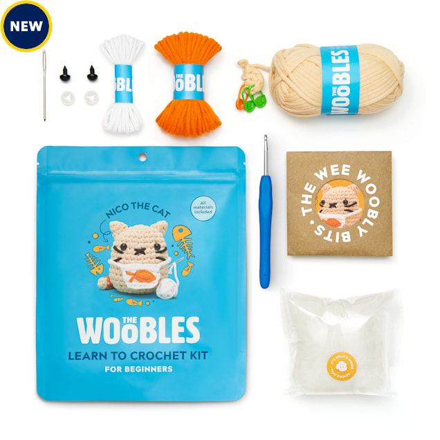 The Woobles Nico the Cat Crochet Kit - Carousel image #1