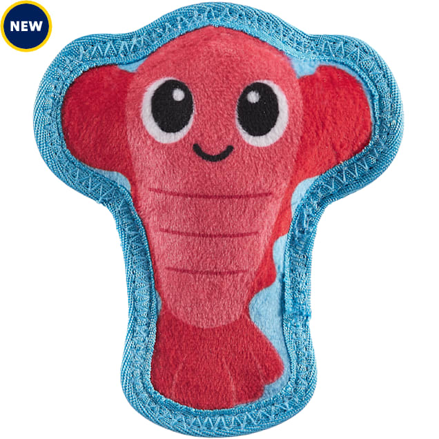 Outward Hound Red Lobster with Two Tough Layers Skinz Durable Squeaky Dog Toy, Small - Carousel image #1