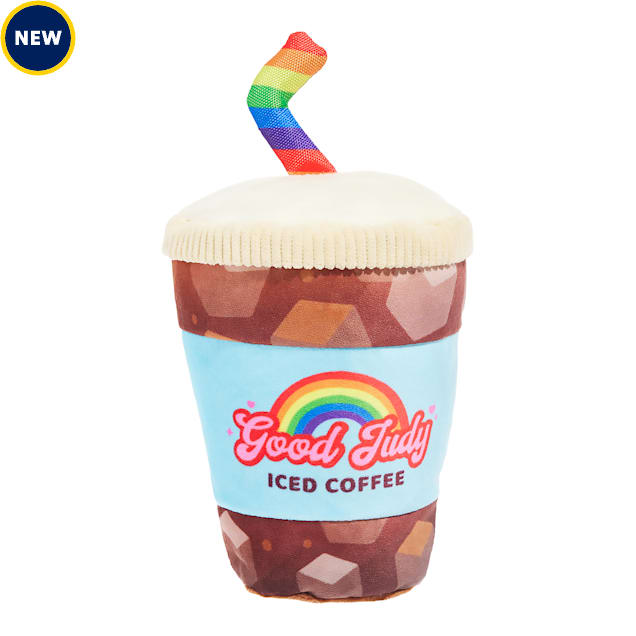 BARK Good Judy Coffee LGBTQ Gay Pride Plush Iced Coffee Dog Toy - Carousel image #1